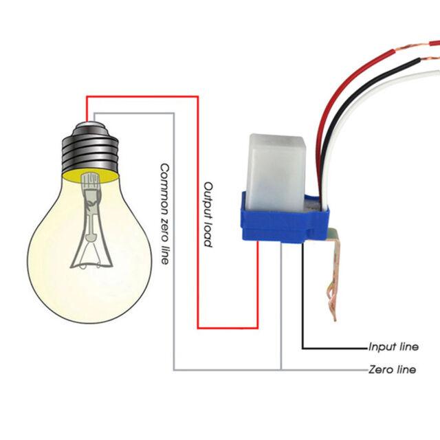 220V Automatic Light Control Sun Switch Photocell Sensor