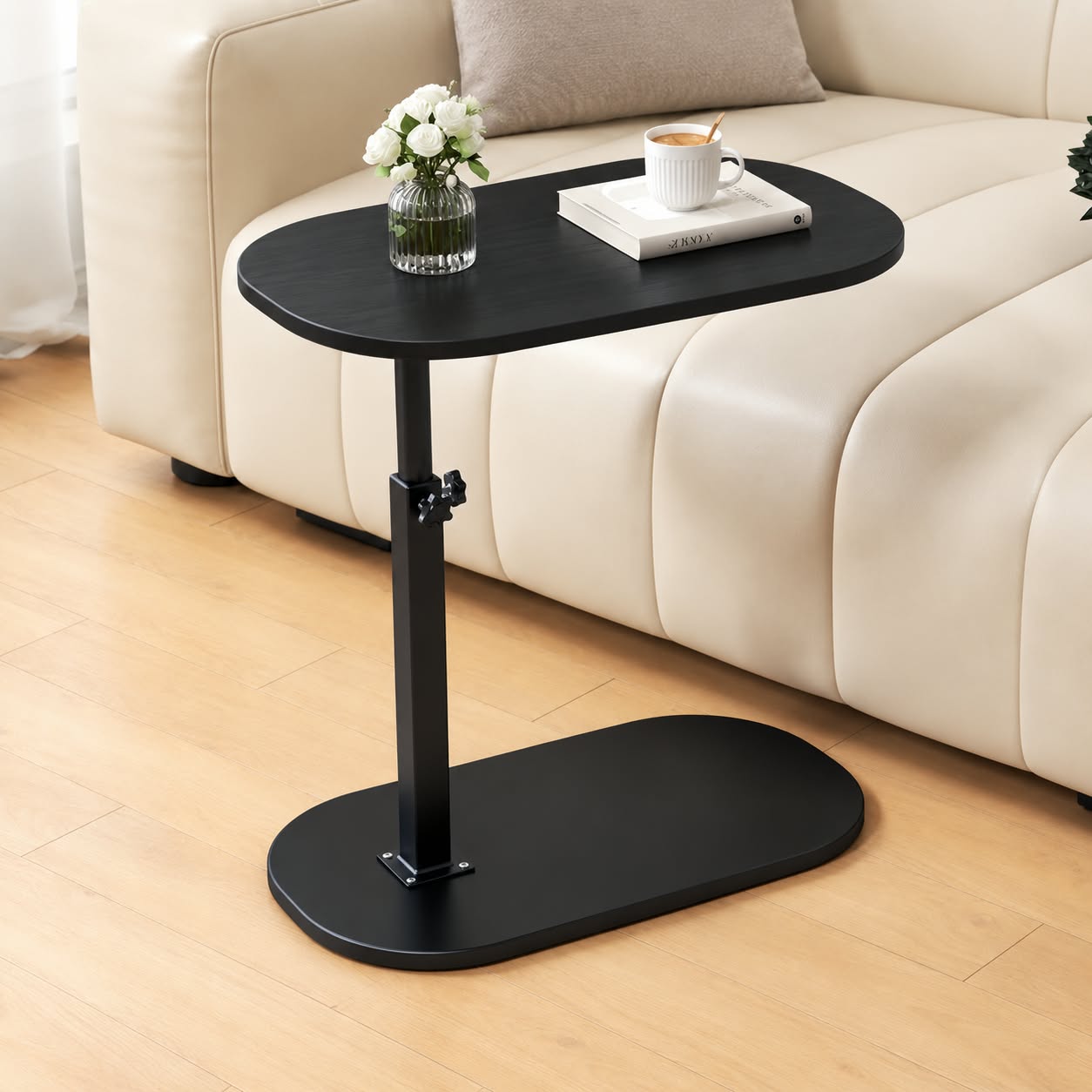 Adjustable Height Laptop Table, Computer Table, Gaming Table, Study Table, Tables with storage Shelves, Side Table, Bed Side Table,  available in 8 colors Combinations, Modern Computer Table, Writing Table,Study Table, Size (27 inch Length, 16 inch Width)