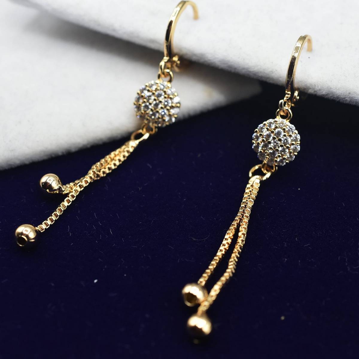 Korean style dangler Women eardrop Girls Ear Studs Hoop New Fashion selvaring Plated Cz Small Round Huggie Hoop Earrings