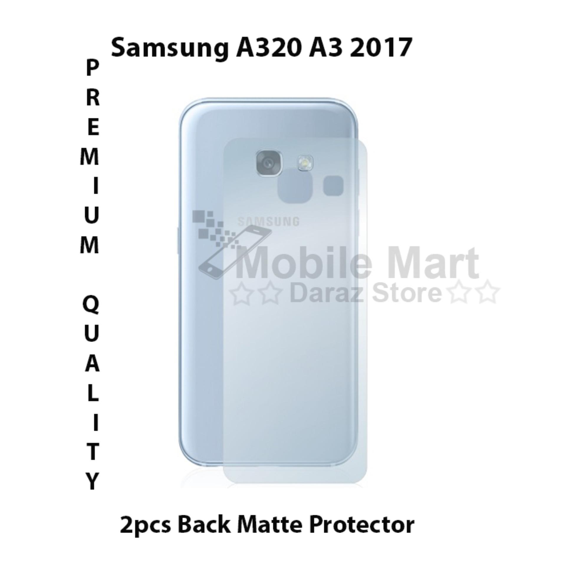 2Pcs Samsung Galaxy A3 2017 Back Matte Protector Soft Skin Sheet
