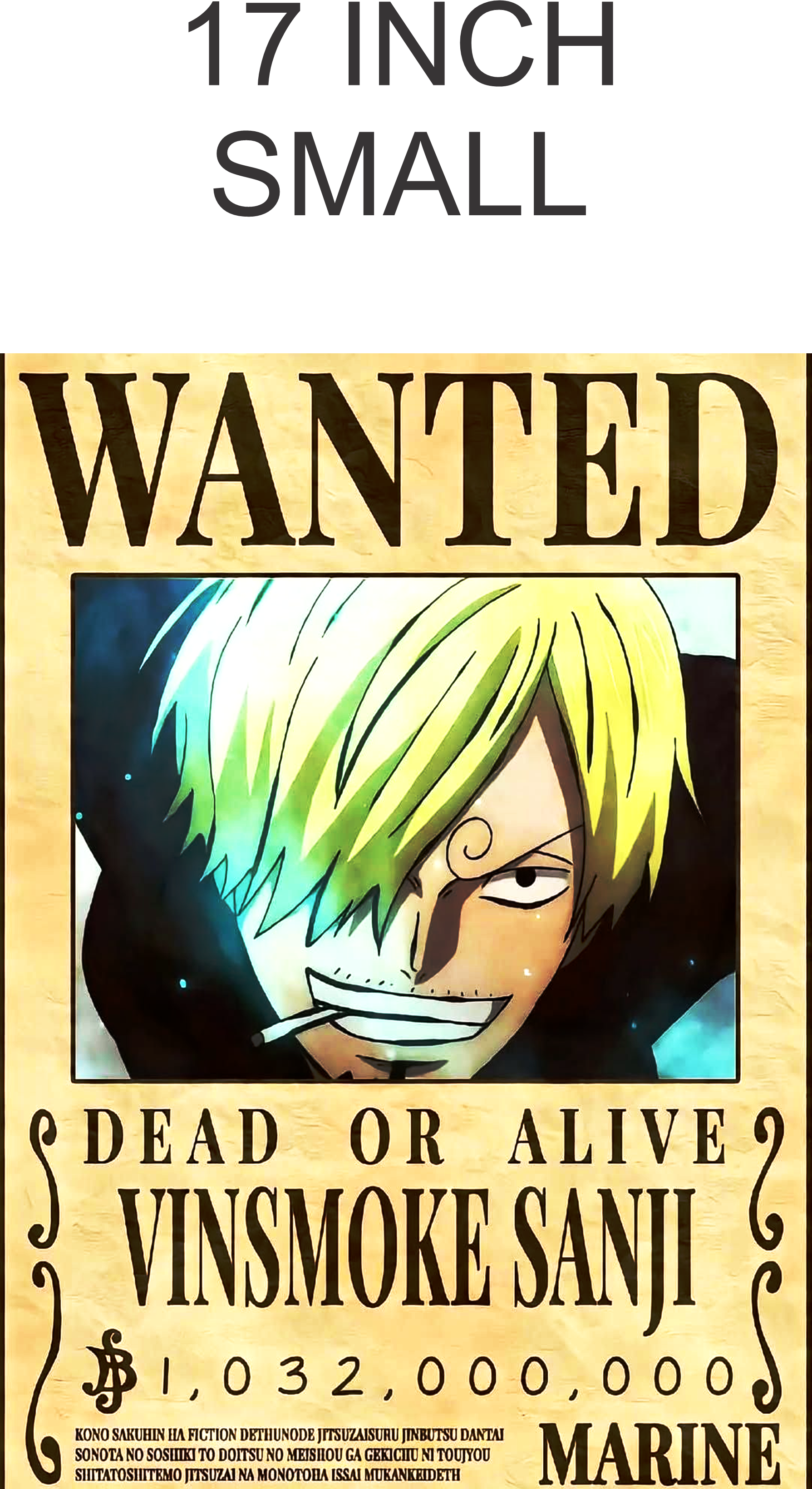 ONE PIECE WANTED POSTER FRAME WOODEN FOR GAMMING DECOR, ANIME POSTER OF ONE PIECE