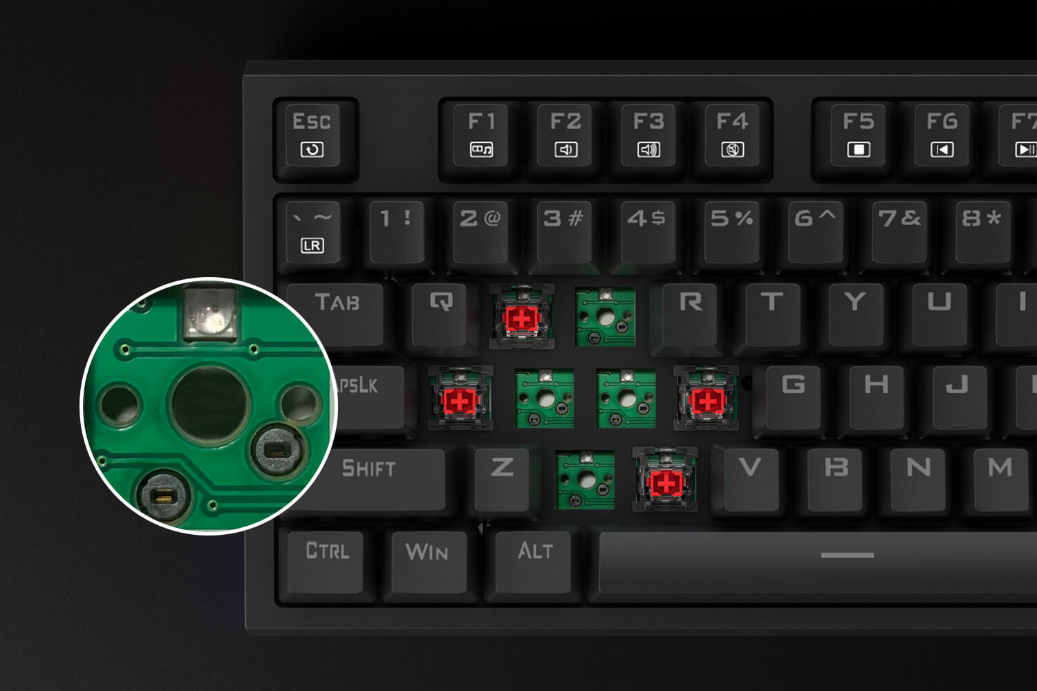 Redragon K670 ARGO Wired Mechanical Gaming Keyboard with Side RGB Panel Red Silent Switches Hot Swappable 16 2a21e4ef2dea32592a727e80562c7eb1