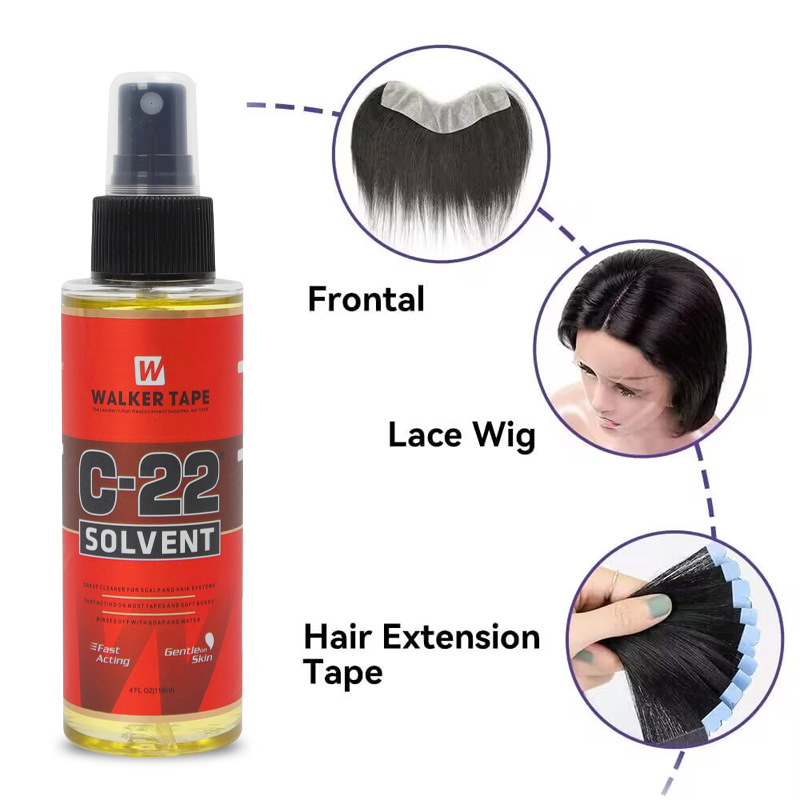 Walker C22 Solvent, C22 Remover | Wig Remover | Wig Cleaner | Wig's Residue Cleaner | C22 Cleaner | Size 4oz(118ml)