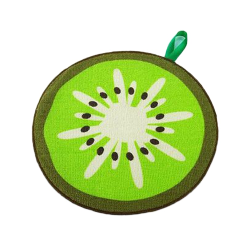 Lovely Fruit Print Hanging Kitchen Towel Microfiber Quick-Dry Cleaning Rag Dish Cloth Wiping Napkin Absorbing Cloth Pack of 4