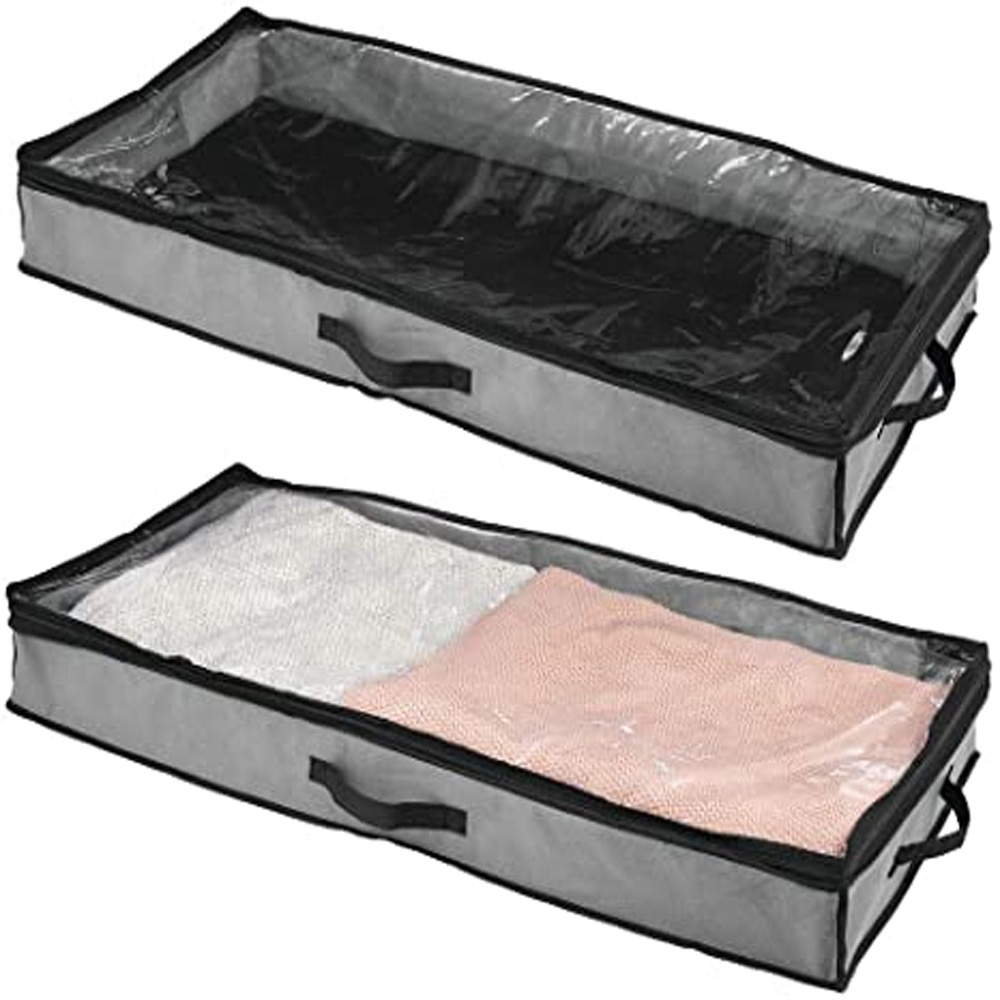 Portable Underbed Large Size Storage Bag Home Storage Organizer Under The Bed Organizer Fits for Kids Men & Women Clothes /Shoes