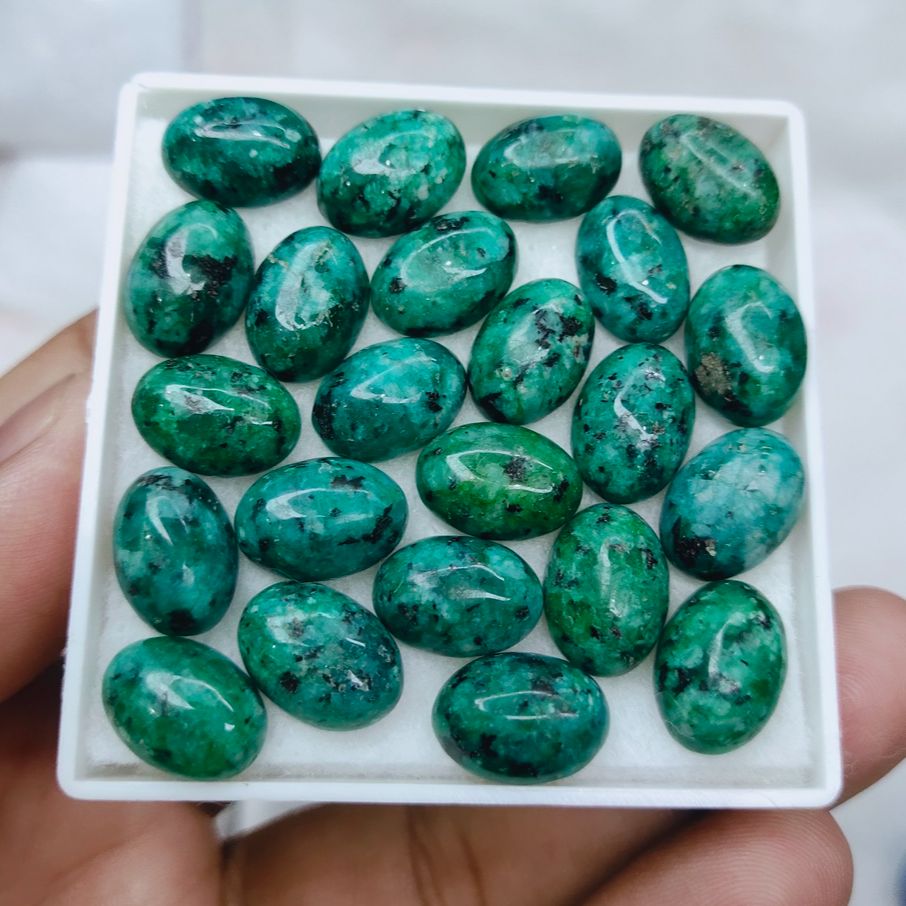 Hussaini feroza Indian Turquoise (Green&Blue Firoza) Gemstone 7.25 crt ± 1crt For Ring Men,Bracelet,Pendant