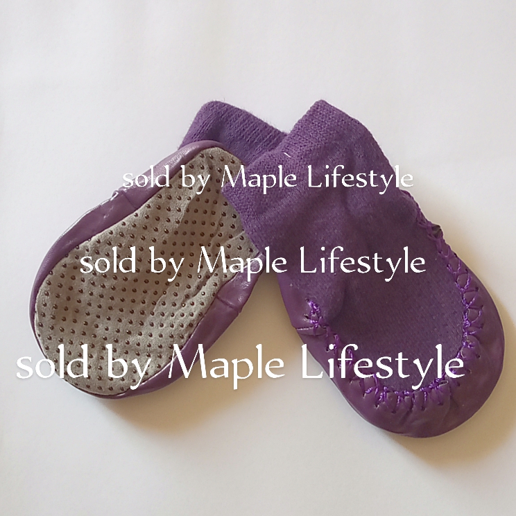 Babies Toddler Infant first Walker Soft Warm leather bottom Carpet/Floor Booties Socks (1 pair) by Maple Lifestyle
