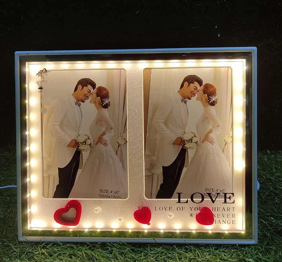 3D Fancy Magic Photo Frame Wih Light Non Customise Picture Only Frame ...