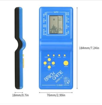 Brick Game Console for Kids – 9999-in-1 Classic Handheld Video Game (Pack of 1, Random Color)