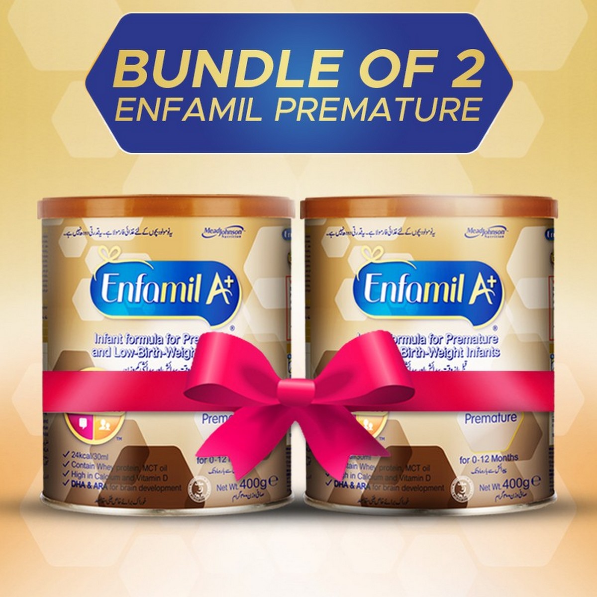 Enfa 7 Day Pack - Pack Of 2 Enfamil Premature 400 Ml Baby Formula Milk Powder