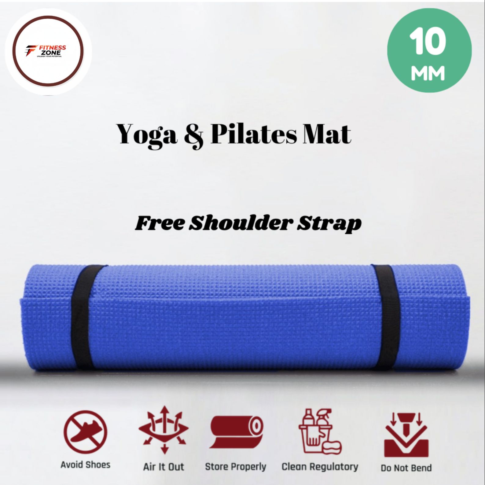Yoga mat 10mm for men and women Anti Slip/Exercise Mats