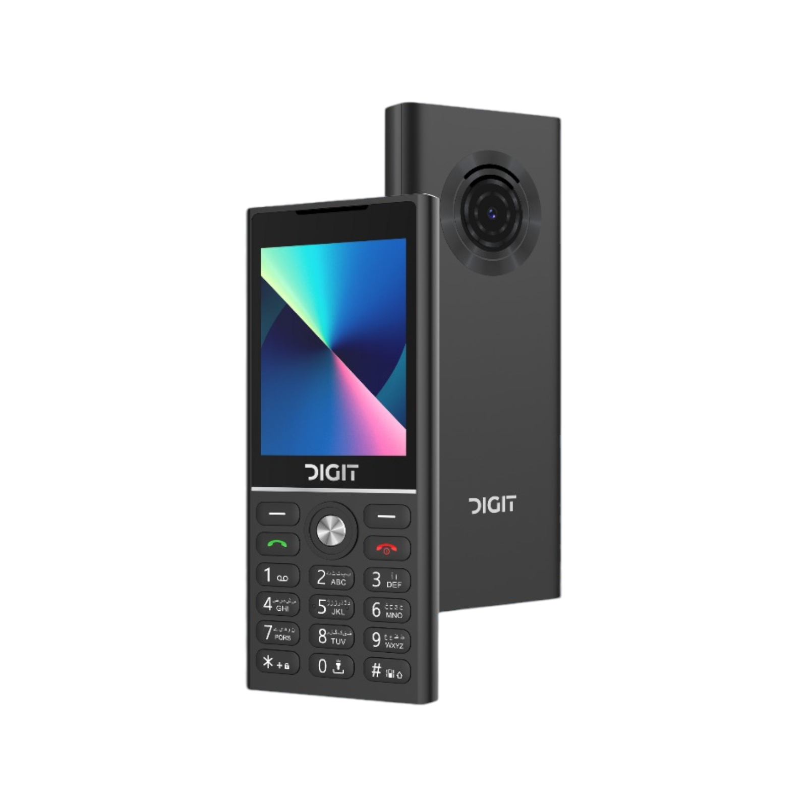 Digit D2 - Super Slim - 2.8 inch Display - 3500mAH Battery - type C charging - Dual sim - PTA Approved - Smart Camera - Auto call recording - Wireless FM Radio - 1 Year brand warranty