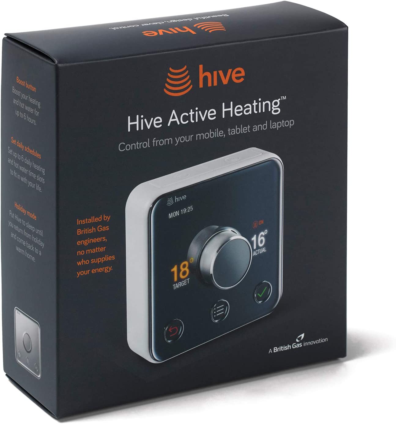 Hive Thermostat for Heating u0026 Hot Water with Hive Hub and Hive receiver-  Energy Saving Thermostat Without Professional Installation-Works with Alexa