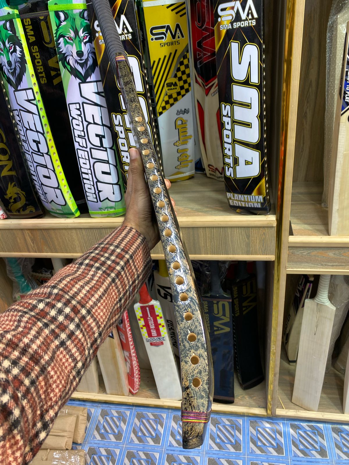 SMA Sports Professional Tape Ball Cricket Bat Dragon Edition