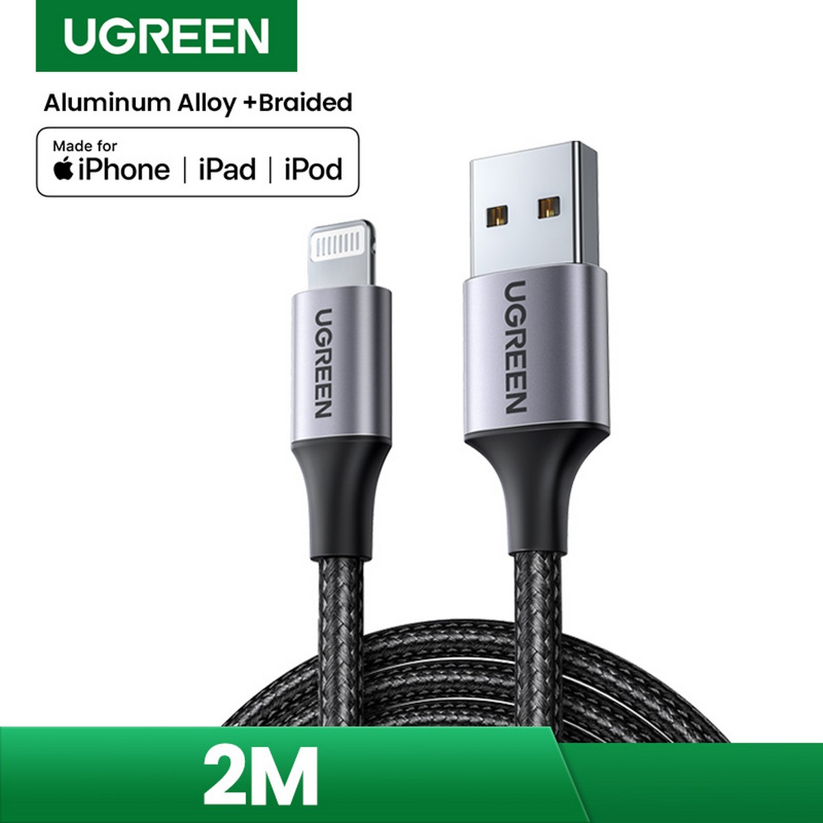 [Apple MFi Certified]Ugreen USB Lightning Cable Apple Data Charge Cable