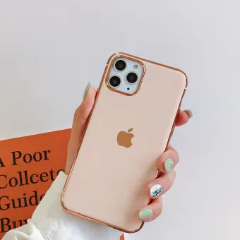 Apple Iphone 11 Pro Max Fancy Iphone 11 Pro Max Case Electroplate Soft Back Cover For 11 Pro Max With Apple Logo Buy Online At Best Prices In Pakistan Daraz Pk
