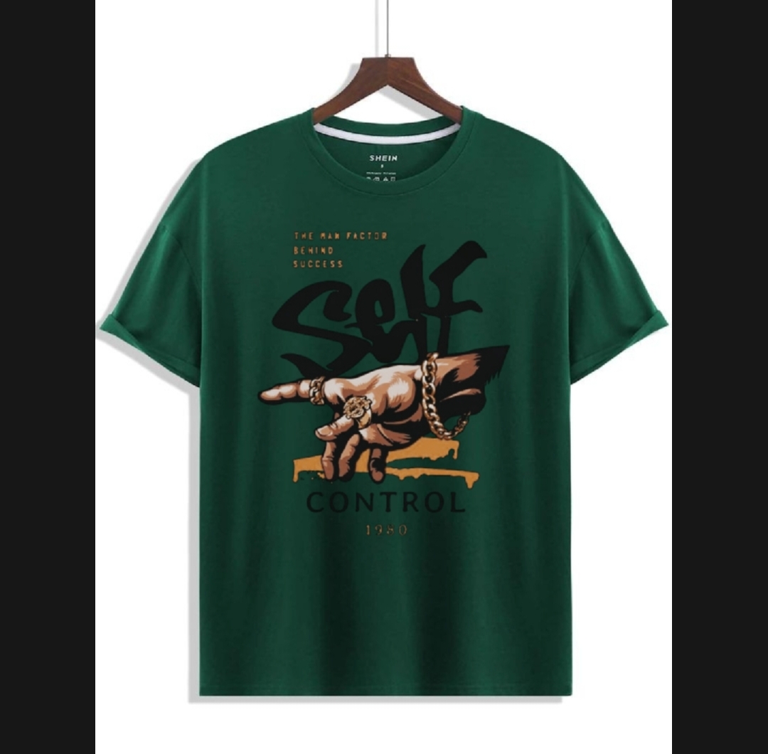 New Trendy Self Control Printed T.shirts For Men&Boys Summer Collection