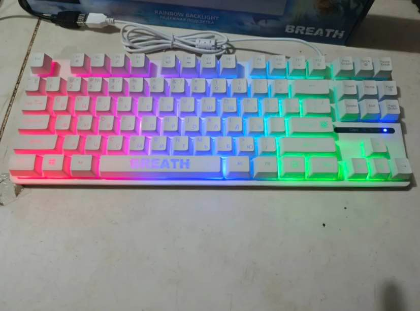 DEFENDER BREATH RGB Gaming Keyboard | Semi Mechanical Feel | RGB LED Backlit Wired USB Keyboard for PC, Laptop, Gaming & Typing