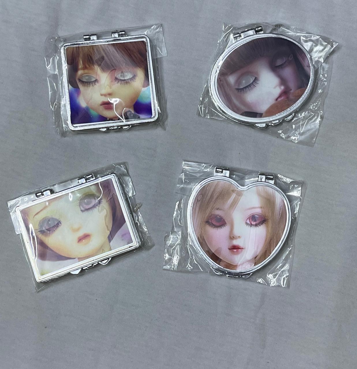 Face Mirror with 3D Printed Design | Heart, Oval, Square & Rectangle Shapes | High End Quality Handheld Makeup Mirror | Stylish, Durable & Lightweight | Limited Edition | 1 Pcs / Pack | Just 125 Rs