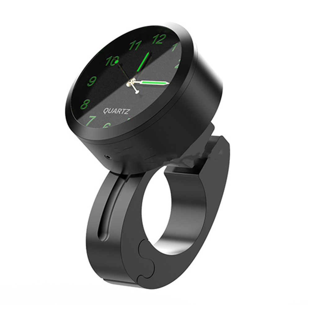 Universal 7/8" Waterproof Chrome Motorcycle Bike Handlebar Mount Quartz