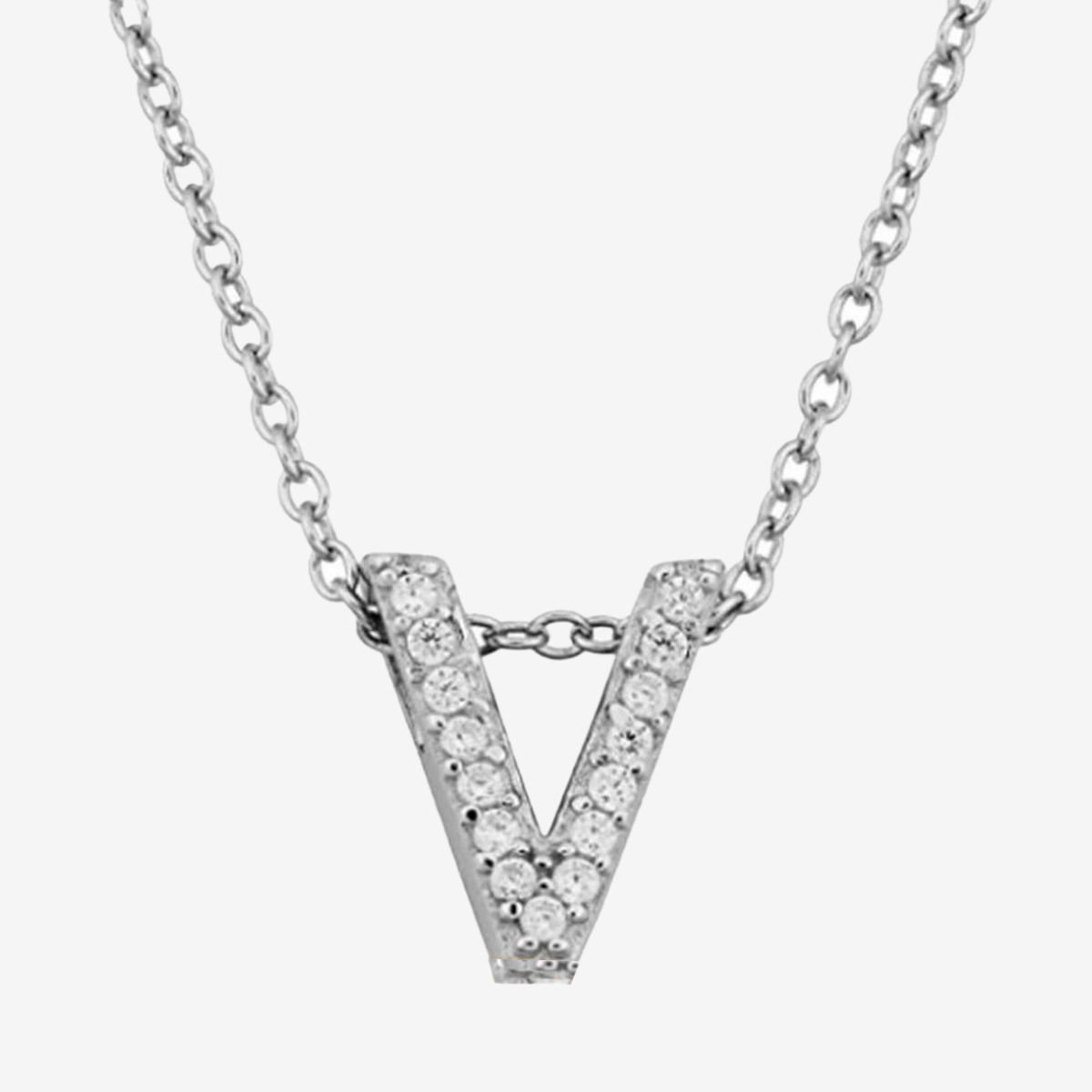 Silver Stainless Steel Alphabet Necklace/Locket/Pendants for Girls ...