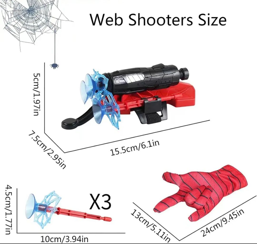 Unleash Spidey's Powers Spiderman Action Toy Figure Web Shooter Set for Heroes