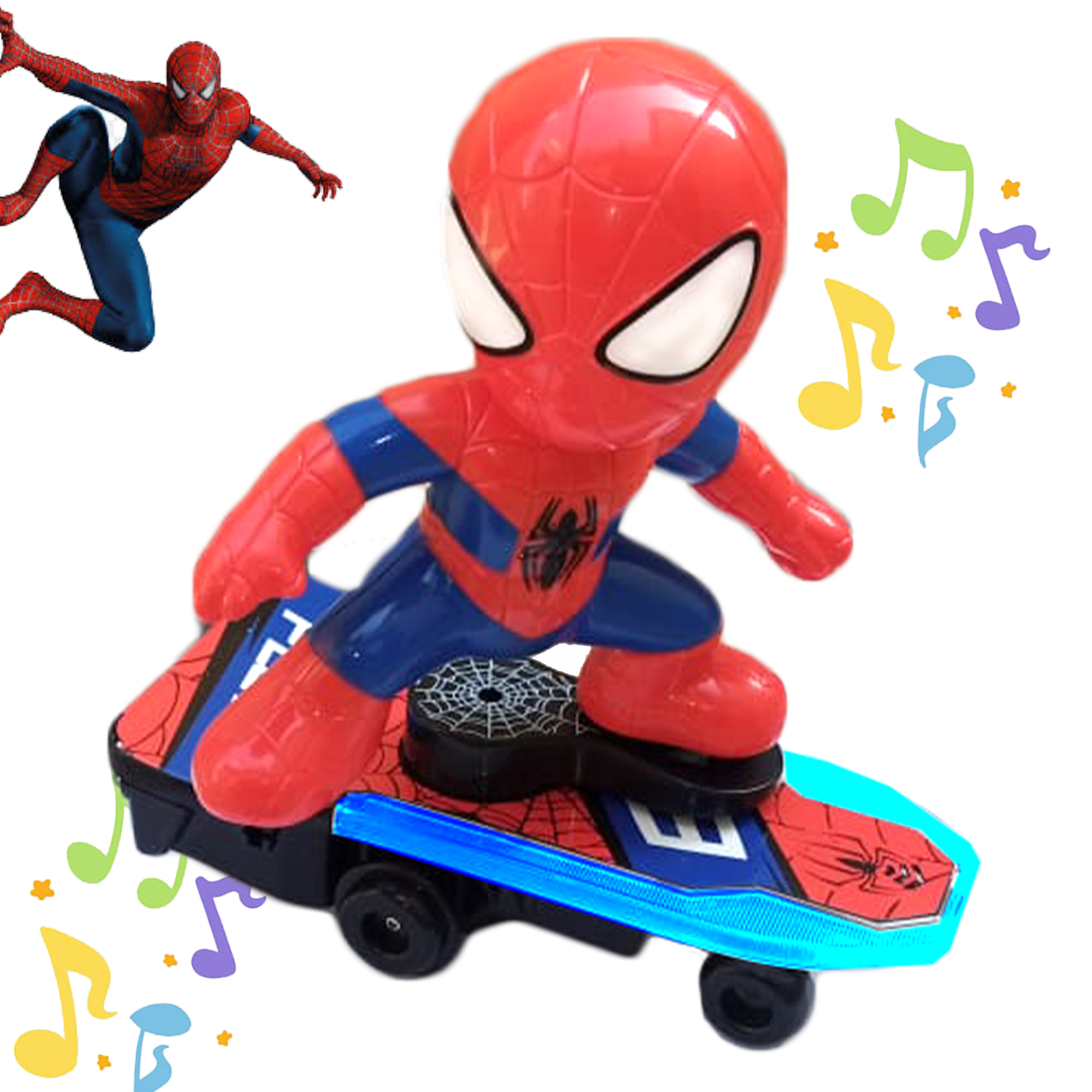 Best Gift Sliding Plate 3 - Spider-Man Skiting Board Superhero Electronic Musical  Stunt Skit board  Toy For Children