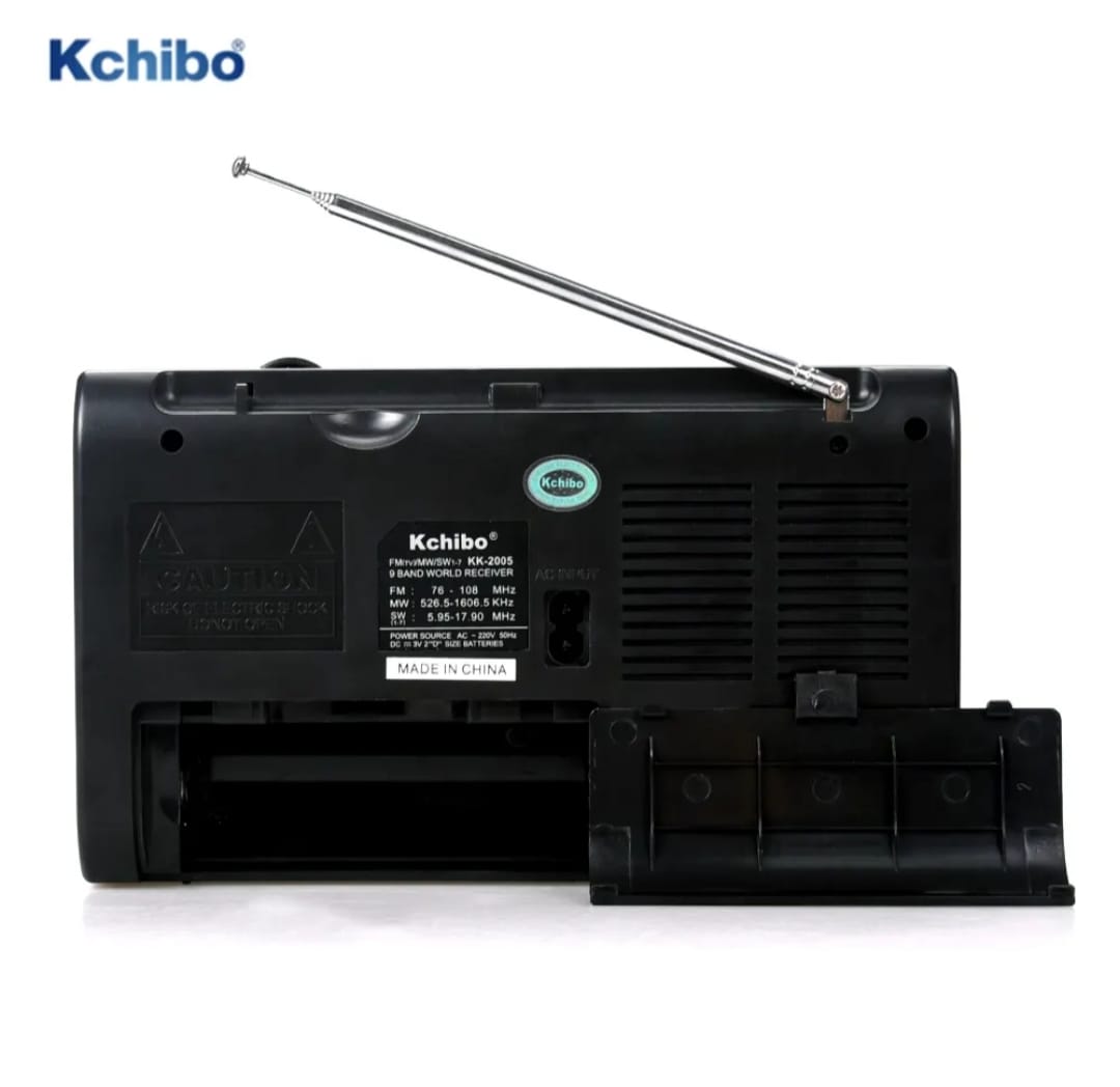 KCHIBO 2005 Portable 9 Band World Receiver Radio FM (TV1)/MW/SW1-7