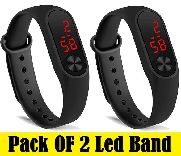 led band watch