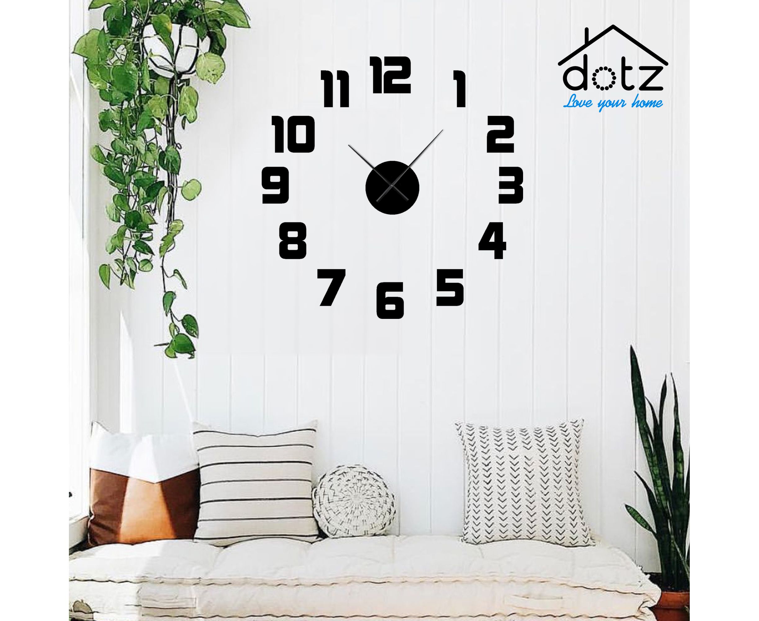 EVENTO Wall Clock 3D 24 inch Wooden Watch DIY Design Decoration Small