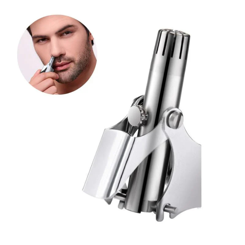 Nose Hair Trimmer Manual Nose Trimmer | Stainless Steel Nose Trimmer | Ear Hair Trimmer & Nose Hair Remover | Washable Nose Trimmer for Men