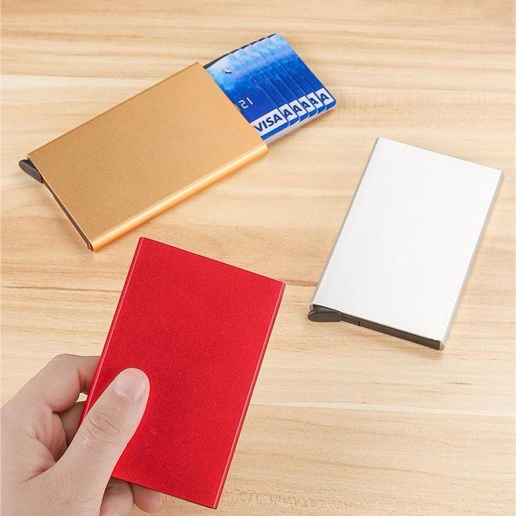 New Automatic Metal Pop Up Card Holder Wallet for Men and Woman Slim wallet Small Card holder