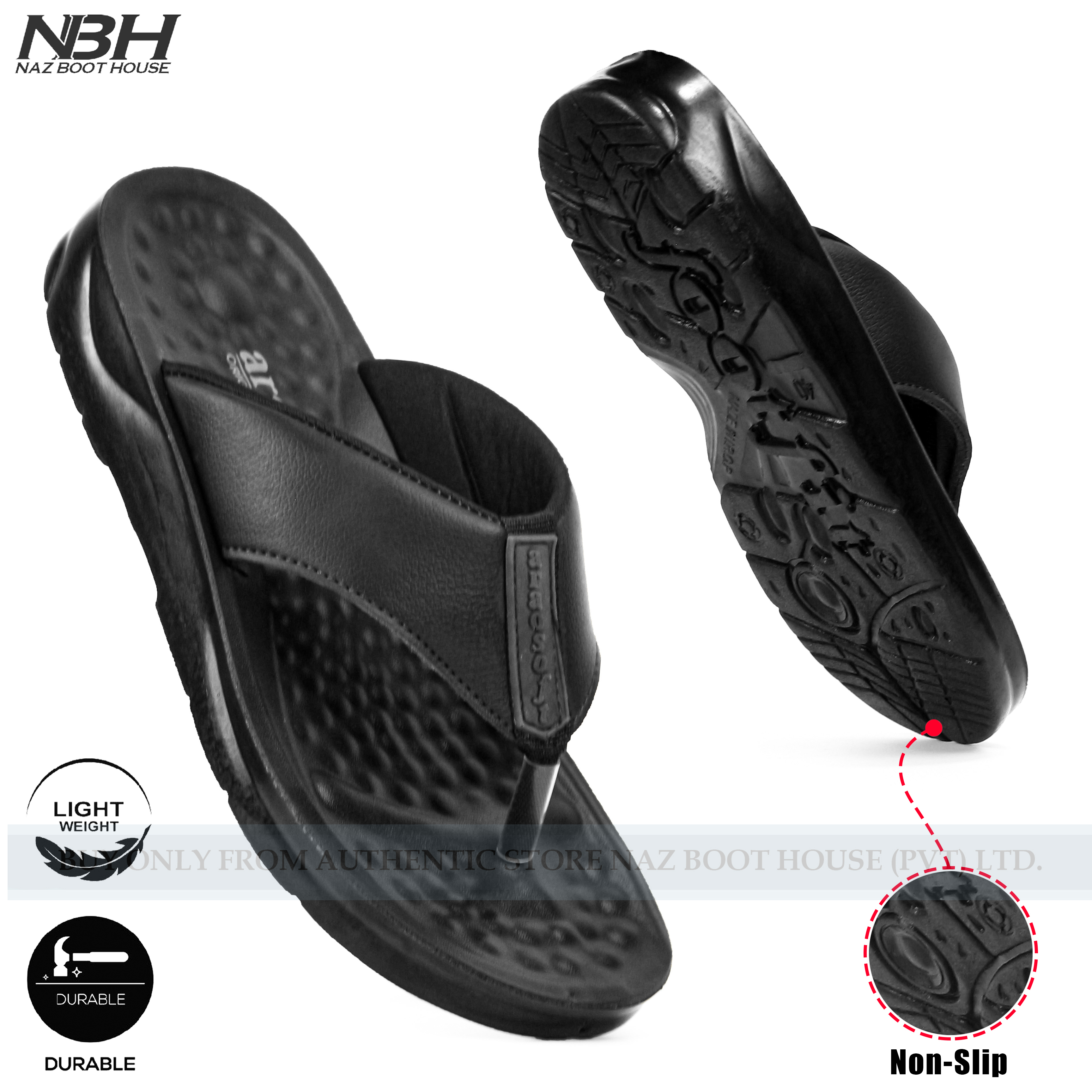 NBH Slippers For Men - Non Slip Medicated Chappal For Men - Comfortable Sleeper For Boys - Casual New Quality Flip Flops For Boys - Chappal For Boys - House Slippers - Perfect Gift For Boys