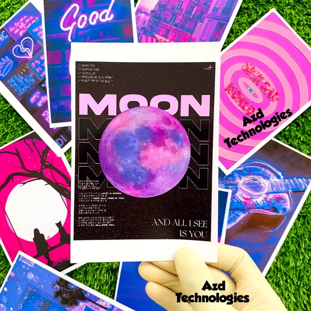 Aesthetic Wall Collage Kit 50 Photocards Customizable | 4x6 Inch Trendy Posters Wall Decor Cards | Girl Room Collage Kit | Decorate Your Wall With Pastel Vibes