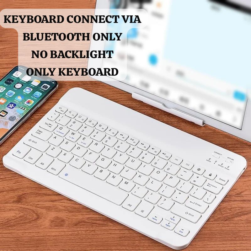 WIRELESS KEYBOARD BLUETOOTH RECHARGEABLE FOR -TABLET-MOBILE-LAPTOP CONNECT VIA BLUETOOTH