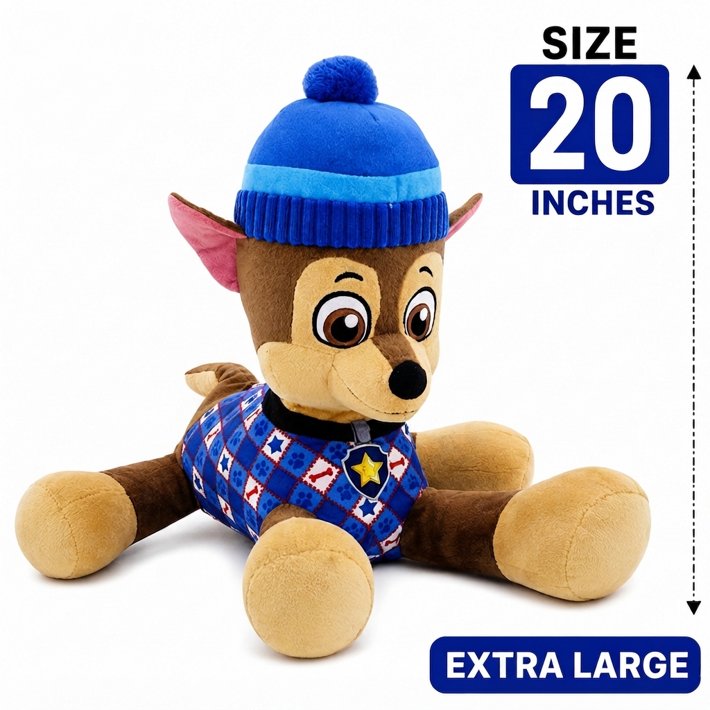Paw Patrol Official Plush Toy Set – Soft & Cuddly Stuffed Animal Action Figures Bundle (Chase, Marshall, Skye, Rubble, Zuma, Rocky)