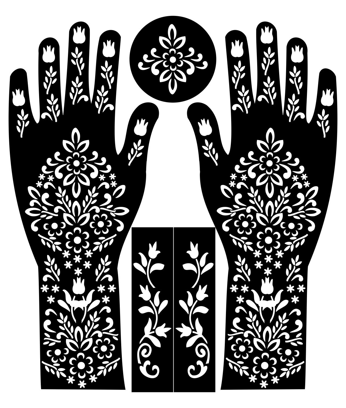 Arabic Henna Mehandi Stencils Arabic Bridle Mehndi Design Bridal Mehndi