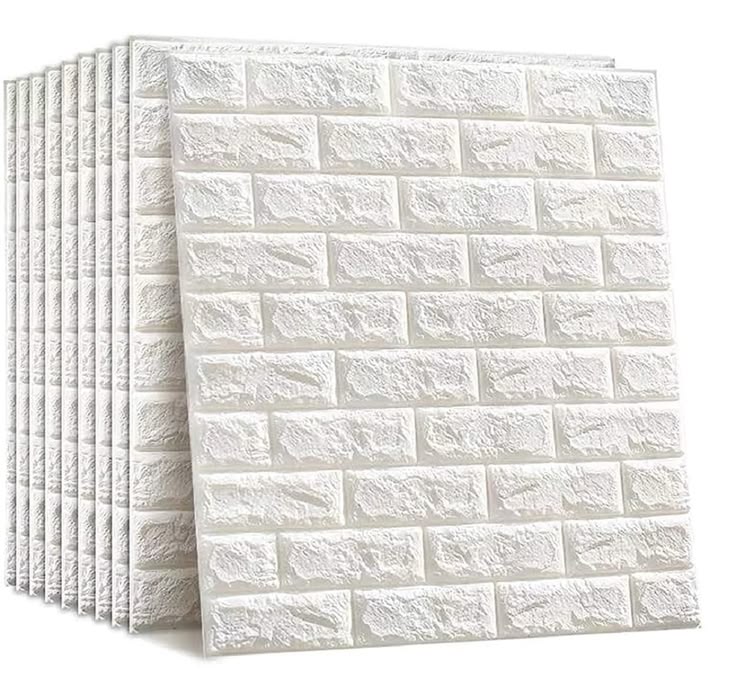 3D Brick Wall Stickers Self Adhesive PE Foam Wallpaper 3mm | Waterproof Peel & Stick Wall Panels for Bedroom, Living Room & Home Decor