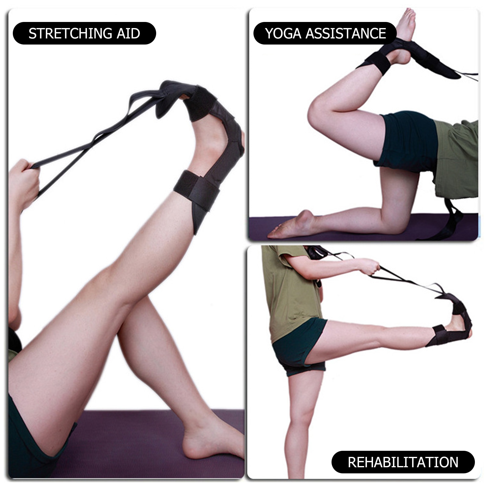 Dropshipping Yoga Ligament Stretching Belt Foot Rehabilitation