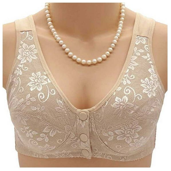 Front Open 3 Button Nursing Maternity Bra for Women's Non-Wired Non-Padded