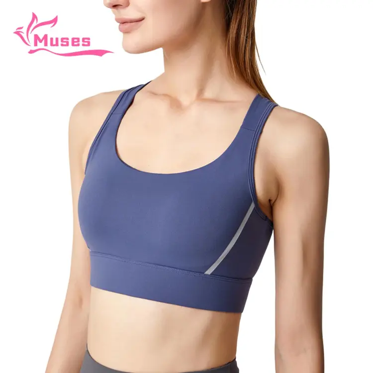 Muses Mall Girls Brassiere Wide Shoulder Straps Sports Wear Outdoor  Exercise Bra