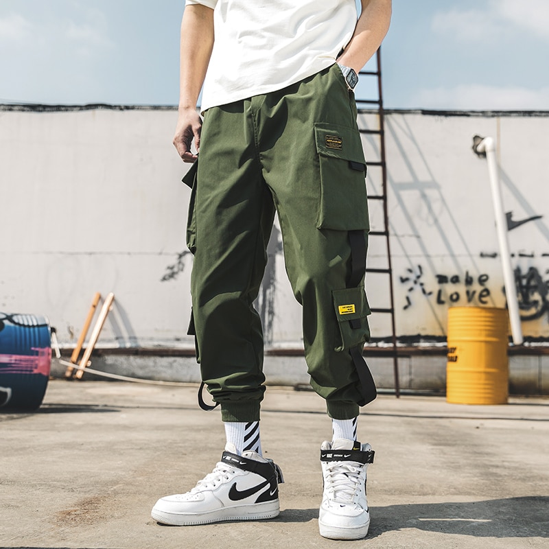 Joggers Cargo Pants Men Harem Pants 