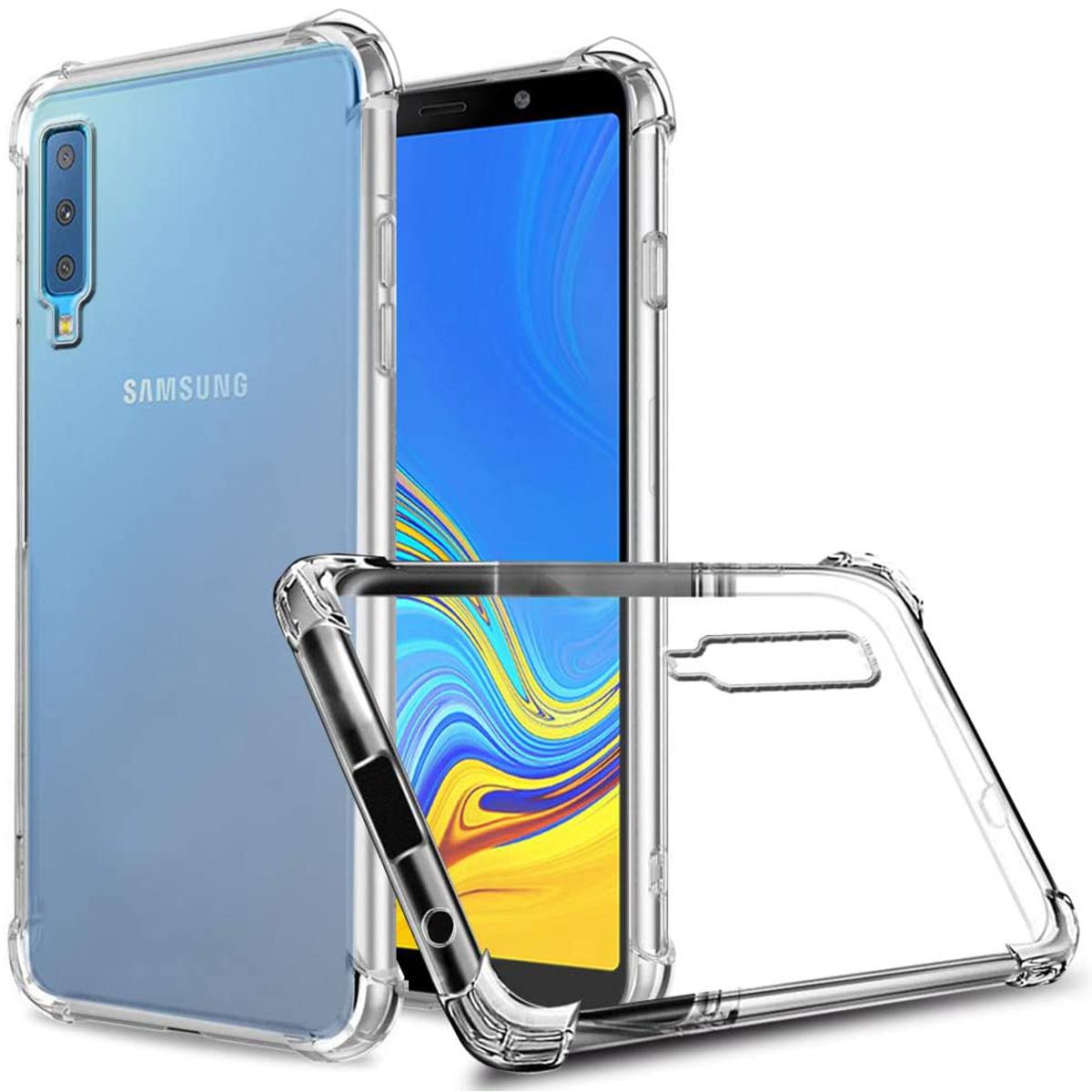Samsung Galaxy A7 2018 OR A750 Shockproof Airbag Silicone Bumper Corner Anti Shock Drop Resistance Back Cover Case