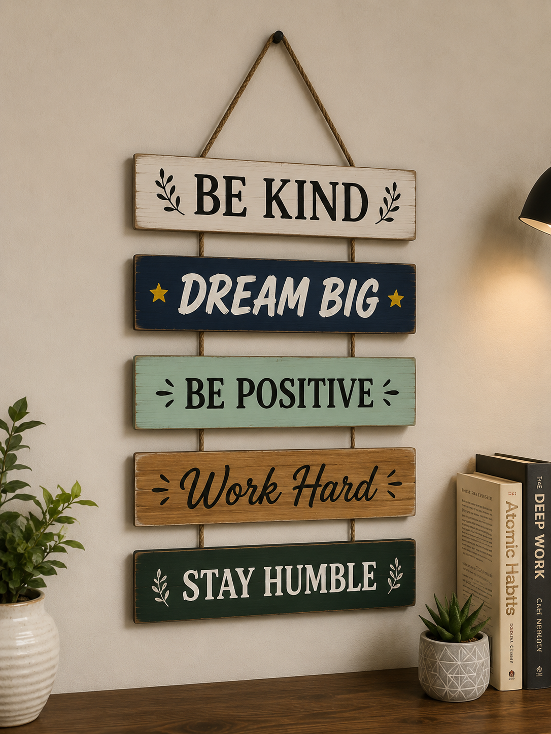 H&S Wooden Wall Hanging quotes for home decoration