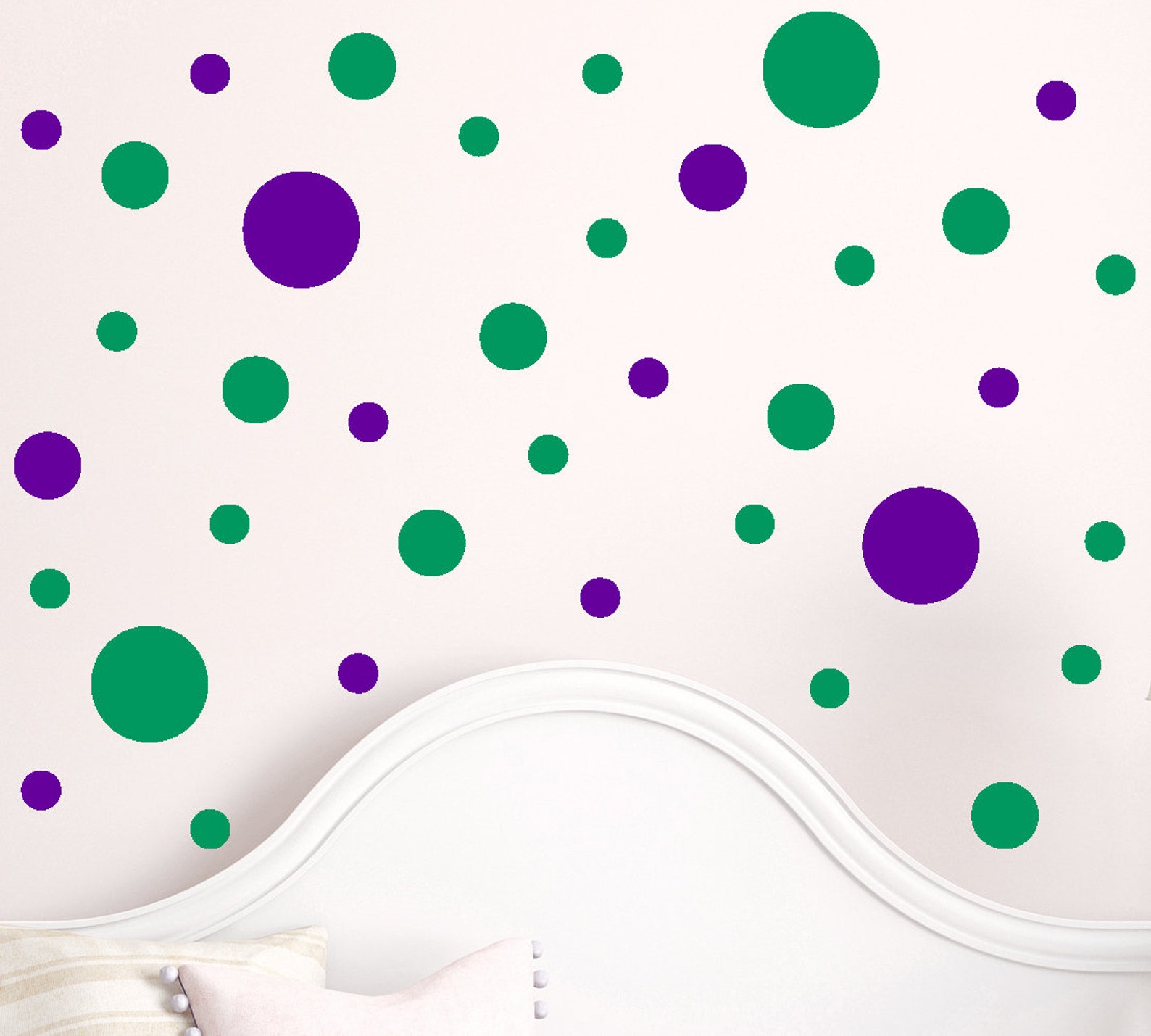 Vinyl Wall Art Decals | Polka Dots Assortment: 4", 2.5" and 1.5 ...
