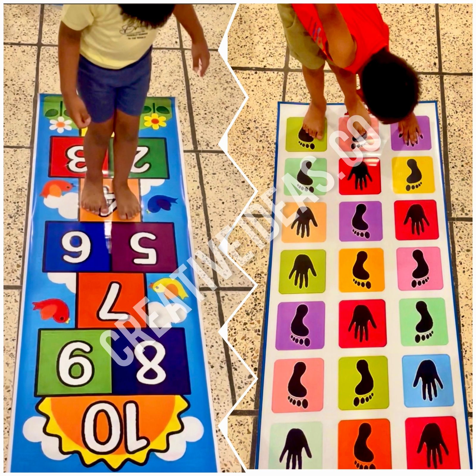 kids play mat children brain and physical activity water proof 5ft x 2ft