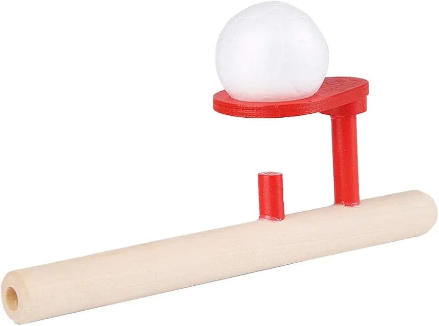 Floating Blow Pipe Floating Balls Game Toys, Blowing Pipe Whistles Balls Toys for Kids, Classic Stress Reliever Balance Blowing Toys for Toddler Children and Adults