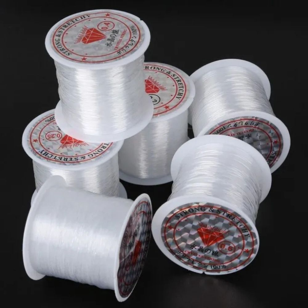 5/10/20/50/100 Stretchable Thread For Jewlery Making Nylon Thread For Bracelet Making Elastic String For Beading Jewelry Cord, Elastic Bracelet Rope Crystal Beading Cords, for Jewelry Making Beading Thread Elastic String Cord