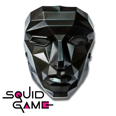The Squid Game Cosplay MaskSquid TV Show Halloween Costume Mask Square Triangle Circle Front Man (Front Man)Halloween Game Mask, Carnival Mask, Game Mask, Black Mask, Halloween Cosplay, Gadget, Man Mask, Circle, Triangle and Square, One Size Fits All for
