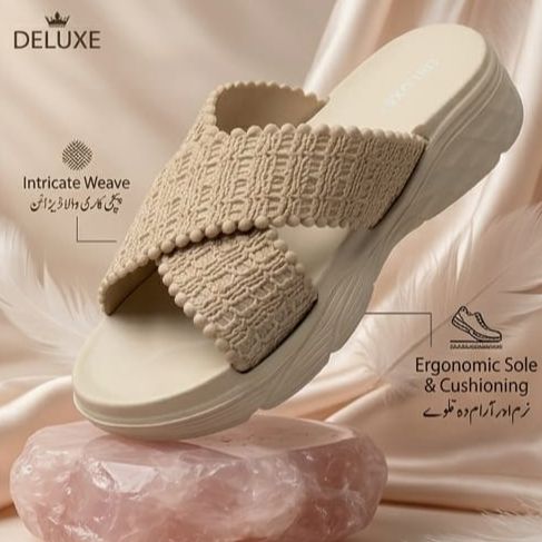 Deluxe Footwear Thick Sole Ladies Slipper | Soft Cloud Cushion Waterproof Sandals for Women | Lightweight Anti-Slip Summer Slides